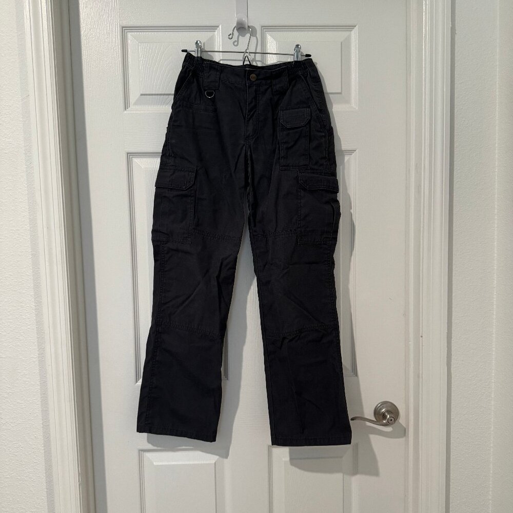 5.11 Women's Taclite Pro Grey Tactical Police Pants Cargo Pockets Sz 4R (27x30)